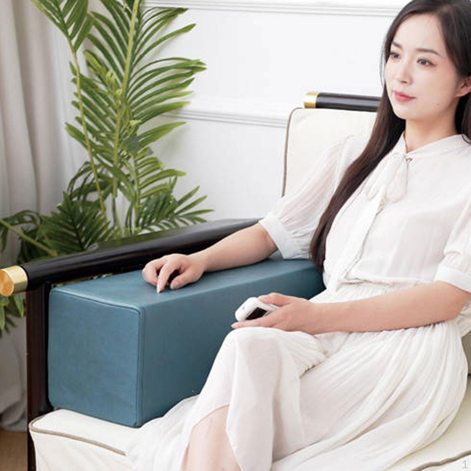 

Couch Arm Rest Resistant Removable Cover Soft High Density Foam Sofa Pillow for Home Bed Green