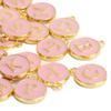 26pcs / Bag   English Letter Pendant Metal Round Pendant for Jewelry Making Craft