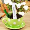 Yousheng 4 Inch Plant Labels Plastic Plant Name Tags Reusable Plant Tag Stakes with Marker Pen for Seedlings Flowers Herbs Vegetables