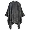 Women's Fashion Jacquard Imitation Cashmere Shawl - Thickened, Warm, Large Cape Scarf