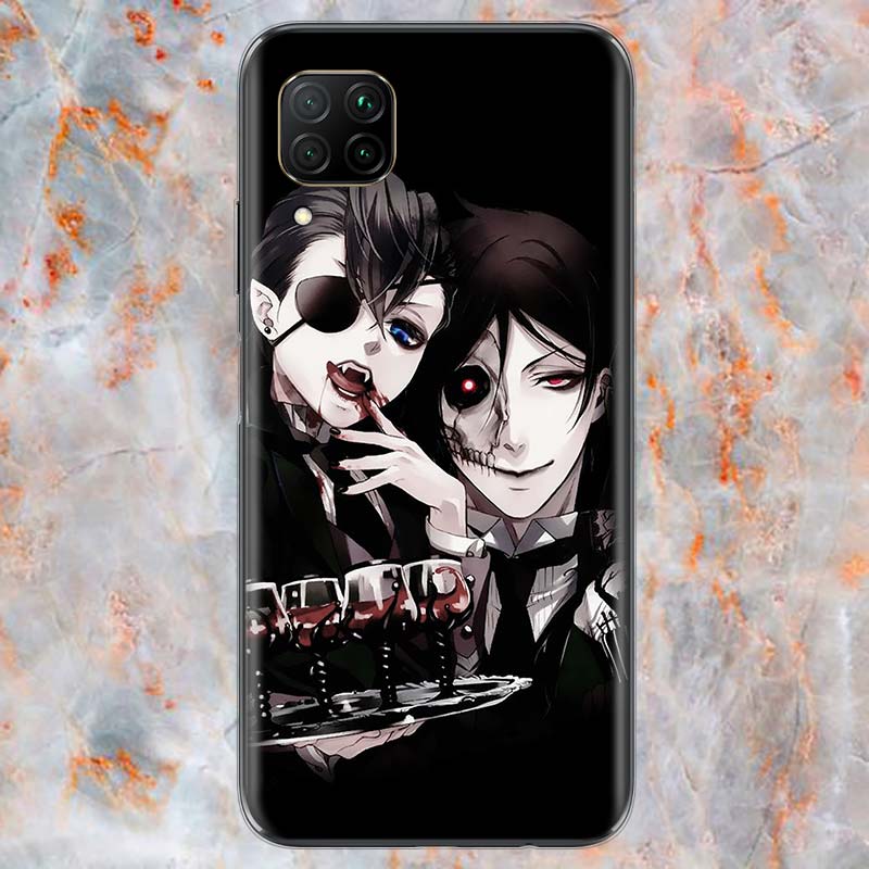 Butler Anime Cartoon For Huawei Mate 40 30 20 20X 10 RS P Smart 2021 2020 Z S Pro Plus Lite 2019 Phone Case Shell