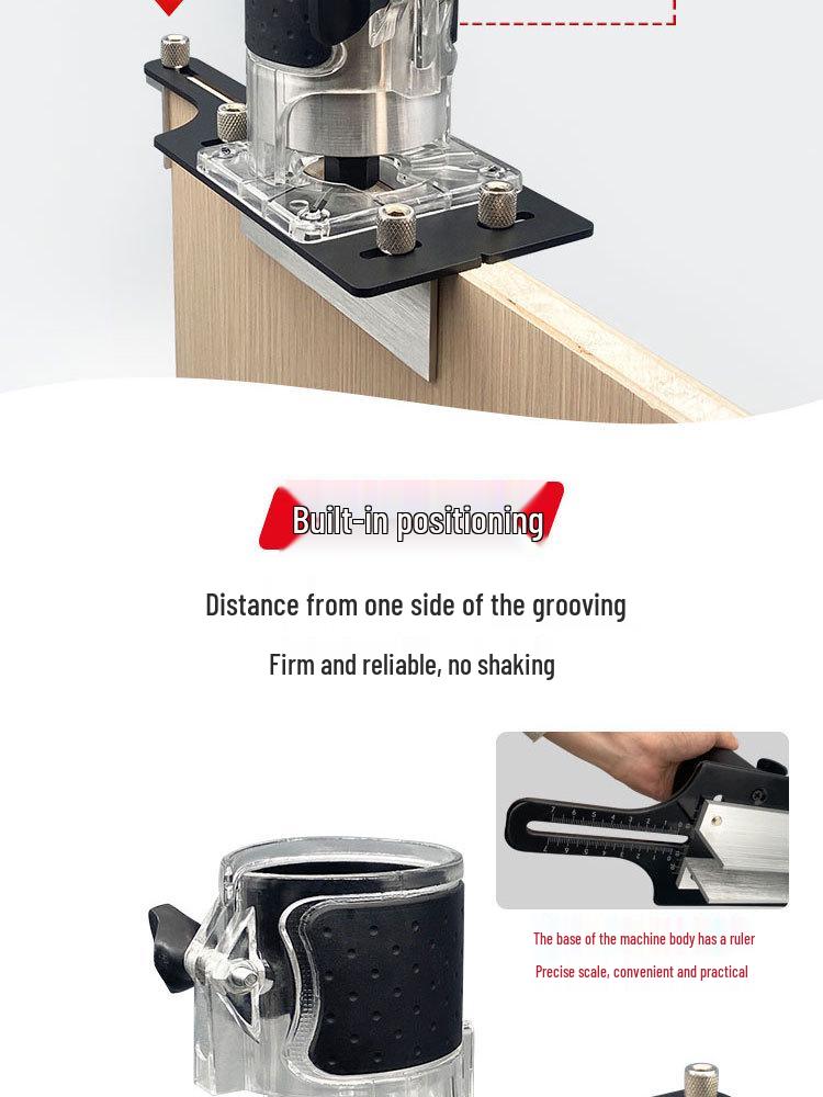2-in-1 Slotting Frame, Screw, and Buckle Trimmer for Woodworking