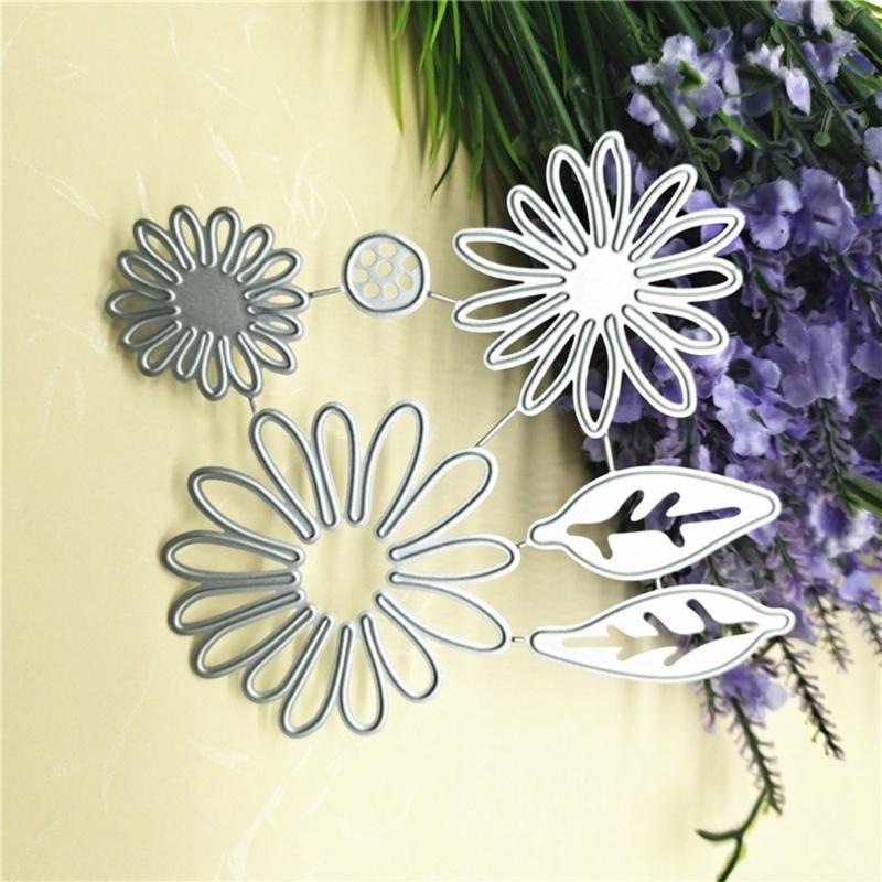 Flower and Leaves Embossing Die Cuts for DIY Scrapbooking Photo Album Papercraft
