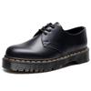 Dikke zool gat Martin schoenen dames leer lage schacht ronde neus casual student muffin zool korte laarzen dames