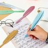 6pcs 0.5 Mm Black, Creative Color Retro Feather Neutral Pen