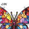 Butterfly Jigsaw Puzzle Ornament Acrylic Suncatcher for Window, Stained Glass Decor Ornament, Window Hanging Decoration Indoor Outdoor