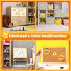 10Pcs New DIY Gold Star Cutouts 4 Inches Reusable Paper Star Cutouts Thicken Double Sided Paper Stars Classroom Decoration