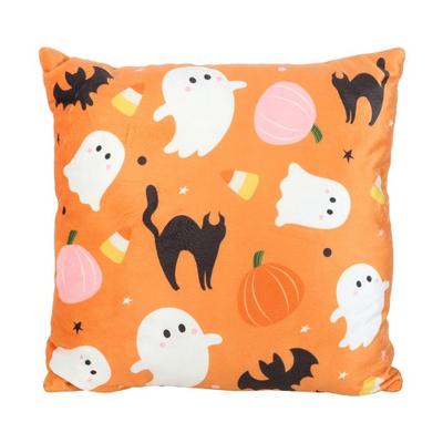 Sweet and Spooky Square Ghost Cushion