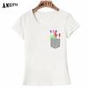 Pretty Watercolor Tulips Print T Shirt Summer Fashion Women T Shirt Colorful Flower Design Art Girl