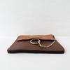 [Pre-Owned] Letter Logo Embossed Leather Shoulder Bag - Very Good #1T5RR0V