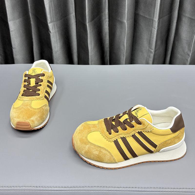 Korean version of doll head platform casual shoes women's 2025 new muffin bottom round head lace-up German training shoes casual trendy shoes