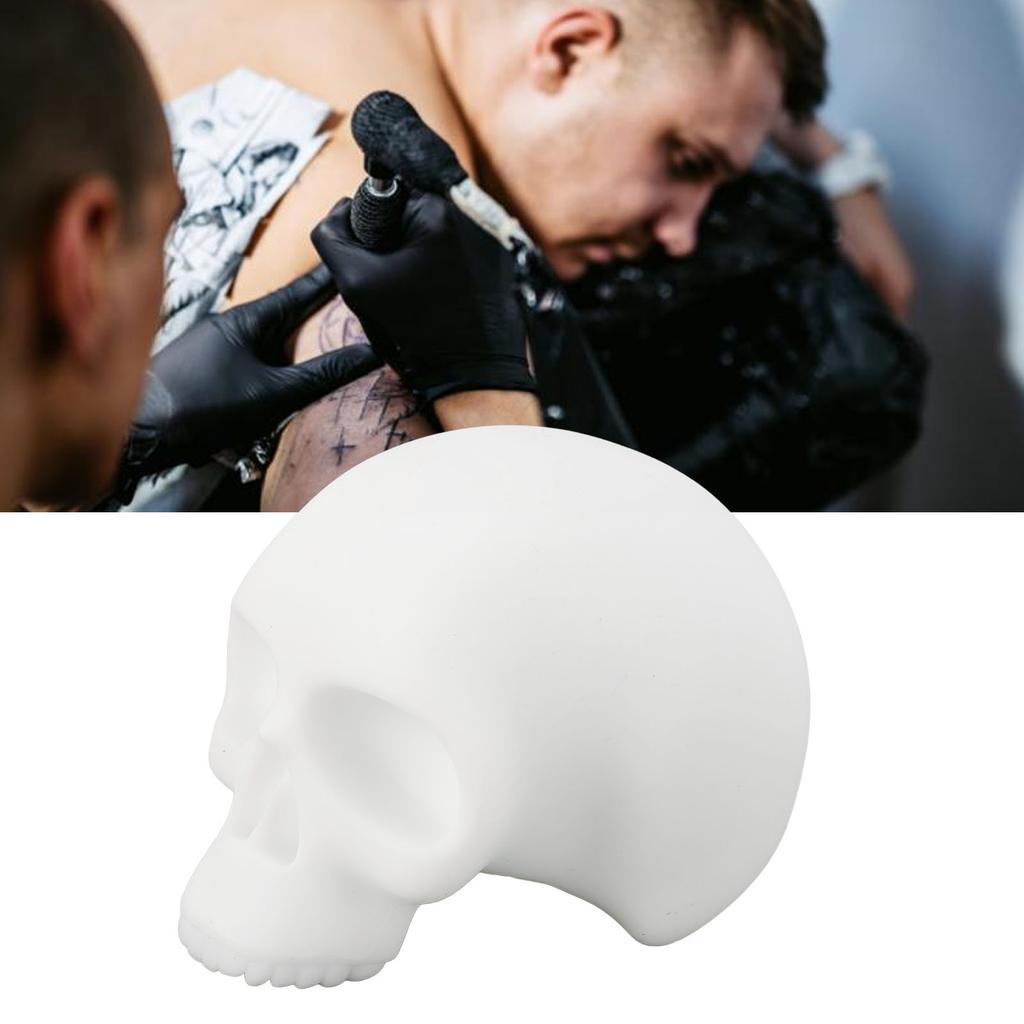 Tetovací cvičná lebka silikonová realistická jemná textura tetovací model lebky pro navrhování uměleckých děl