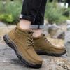 Genuine Leather Men Shoes Sneakers Waterproof Outdoor Men Boots Winter Men Hiking Boots