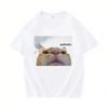 Funny Pathetic Cat Meme Graphic T Shirts Unisex Wounisex Fashion Casual Short Sleeve T-Shirt Summer O-Neck Oversized Tees Sport Top