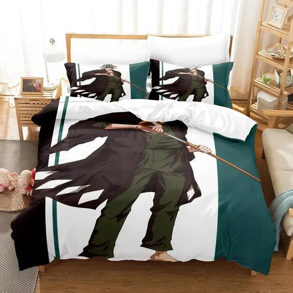 

New 3D Print Anime Bed Sheet Set Bleach Bedding Set Single Twin Full Queen King Size Bed Set Adult Kid Bedroom Duvet Cover Sets EU Single(135*200cm)3pcs