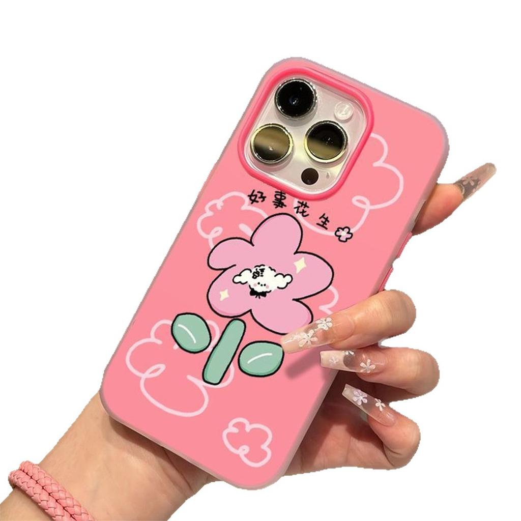 For Apple 2-in-1 Mobile Phone Case Summer for Apple Light Luxury and High-end for Apple Mobile Phone Case Design Sense Niche 3-in-1