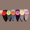 Non-slip Teeth Women Hair Hoop Wide Hair Accessories Button Polka Dots Headband  Women's Fashion