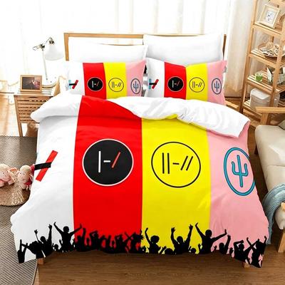 Anime Twenty One Pilots Jungen Bettbezug Kissenbezug Einzel Doppel Queen King Doppel Einzelgröße Damen Erwachsene Teenager Bettwäsche Set