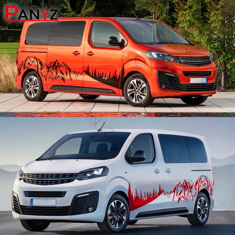 Car Vinyl Stickers For Peugeot Expert Traveller Opel Vivaro Citroen Jumpy Toyota ProAce Fiat Scudo Camper Van Tuning Accessories