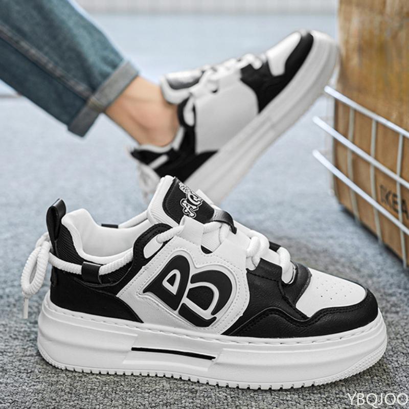 Fashion Men's Shoe Trend New Versatile Sports Board Shoes Height Increasing Casual Color Blocking Design Vulcanized Shoes Zapatos Hombre