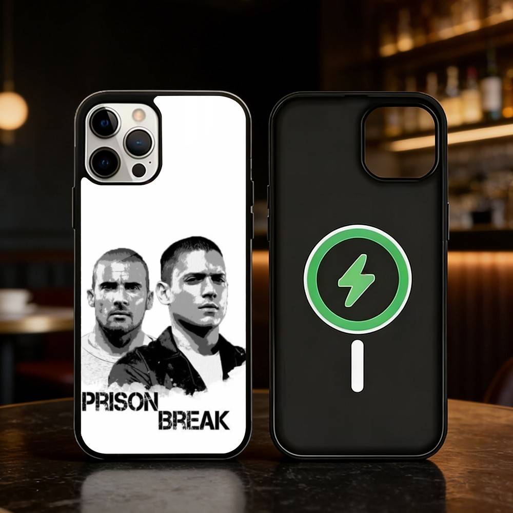 P-Prison Break Phone Case For iPhone 17,16,15,14,13,12,Plus,Pro,Max For Magnetic Wireless Charge