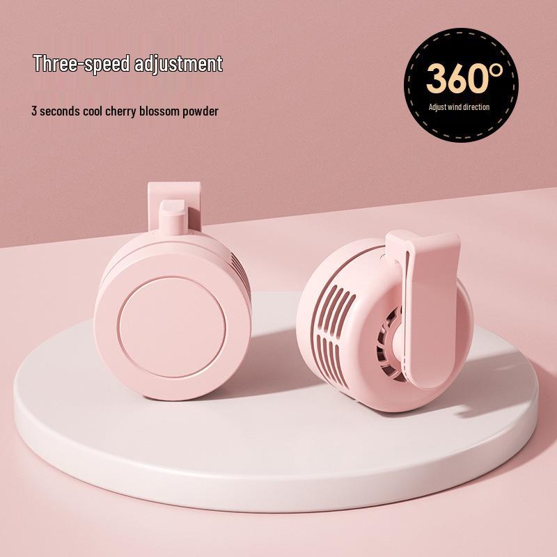 

Silent USB Portable Mini Fan: Clip-on, Neck-hanging, Handheld, or Desktop Clip-on Fan