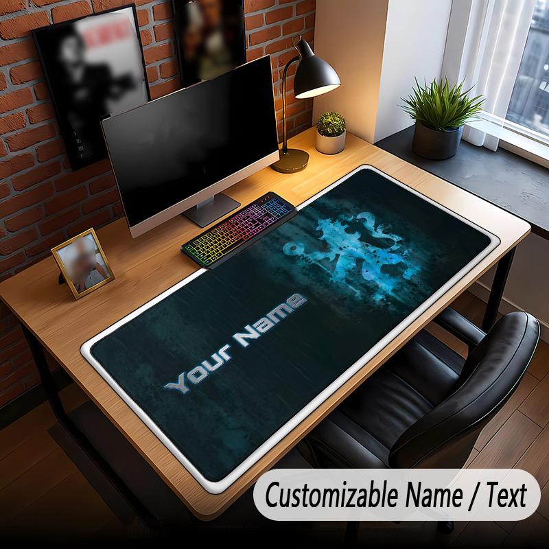 Large Mouse Pad Chelsea FC Print Custom Name Text Desk Mat for Office Gaming
