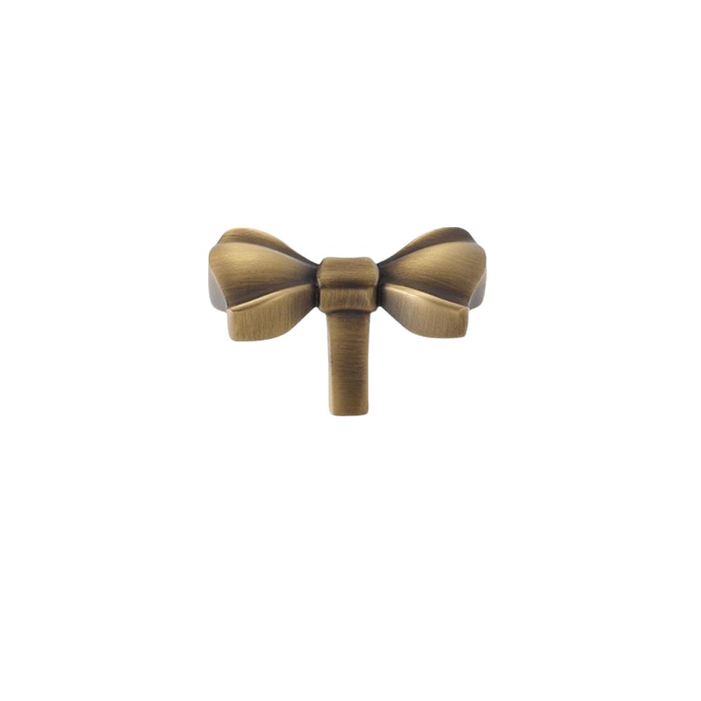 Retro Bow Tie Brass Handle Furniture Hardware Wardrobe Drawer Pulls Cabinet Door Knobs Furniture