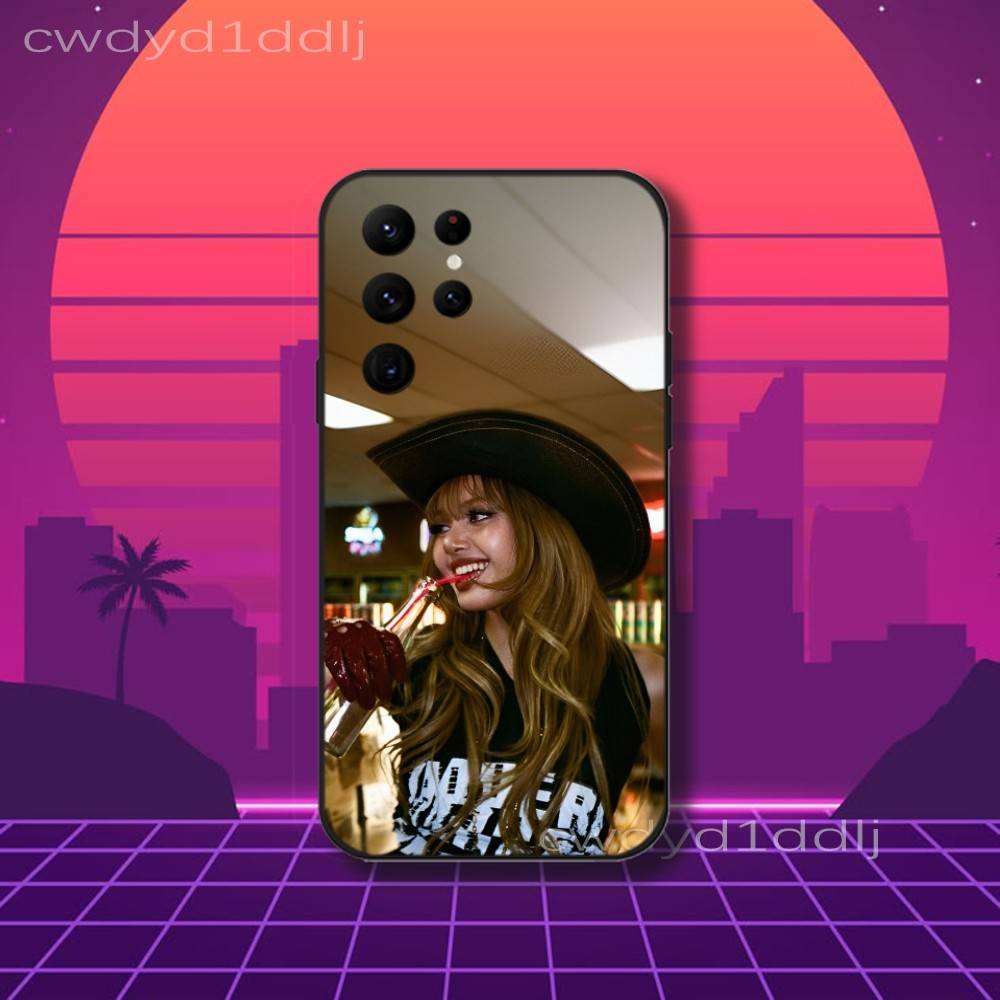 L-LISA LALISA Alter Ego Phone Case For Samsung S10,S21,FE,S21 ,S26,S25,S24,S23,Ultra,S9,S22,Plus Black Shell Cover