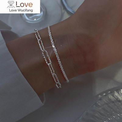 Arrived S925 Sterling Silver Sparkling Twine Bracelet Gypsophila Adjustable Bangle For Women Fine Fashion Jewelry Accessorie