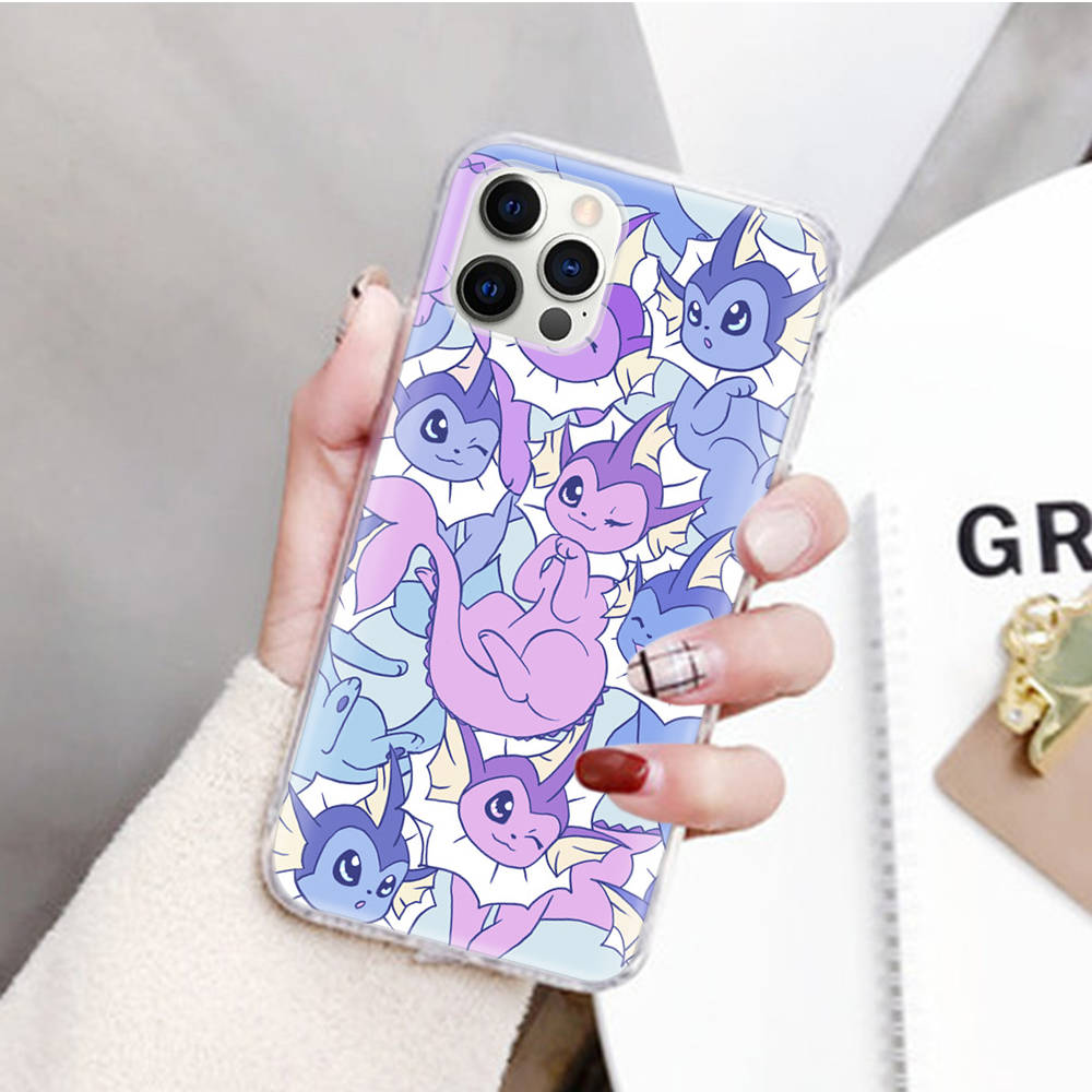 JP40 Pokemon Transparent Case for Samsung A04 A14 A23 M33 M53 Realme 10 9 C35 C55 VIVO Y02 X80 Infinix Hot 30 Note 11 Tecno Spark 8P Pro