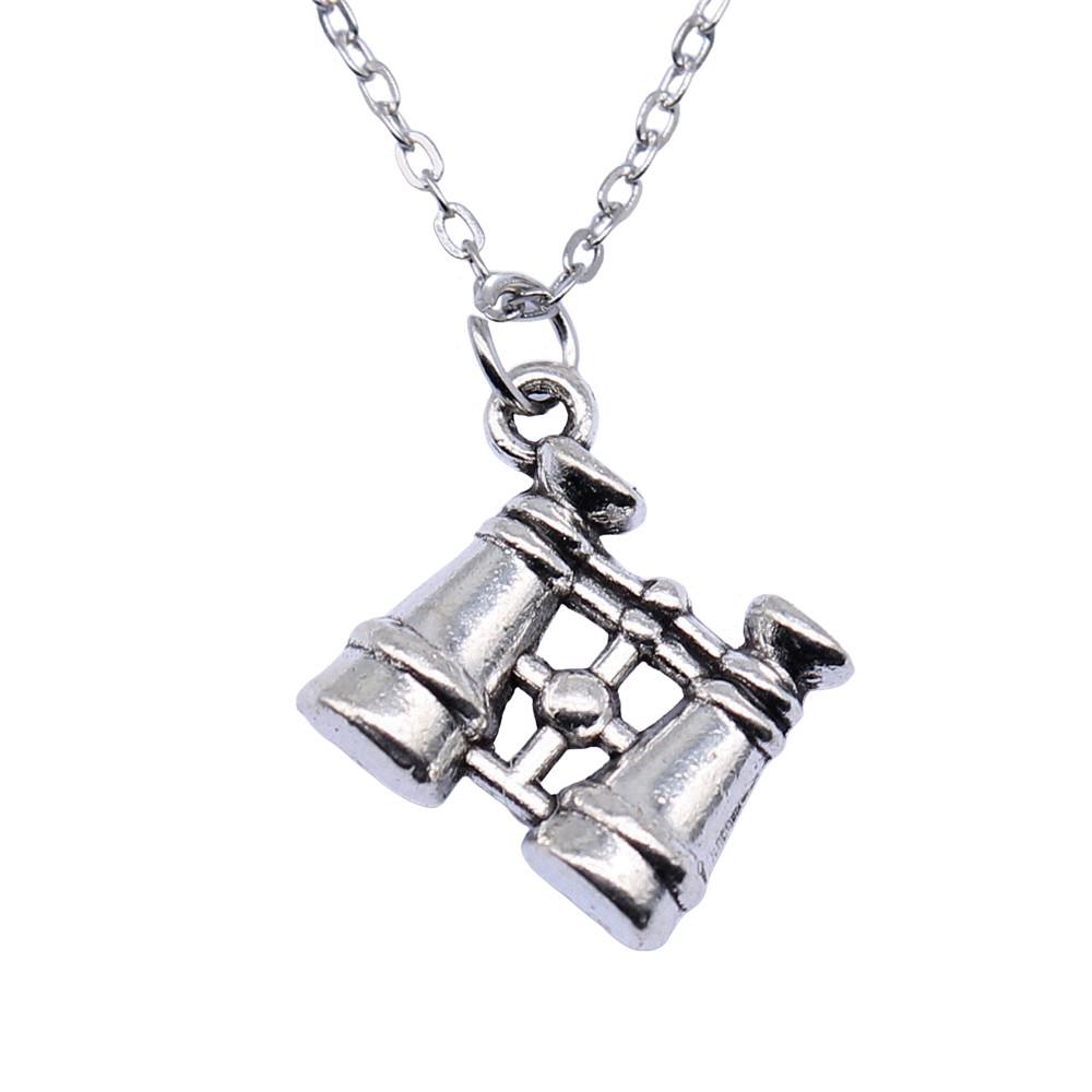 Hammered Horseshoe Pendant Necklace Western Cowboy Lucky Charm 40cm Short Chain
