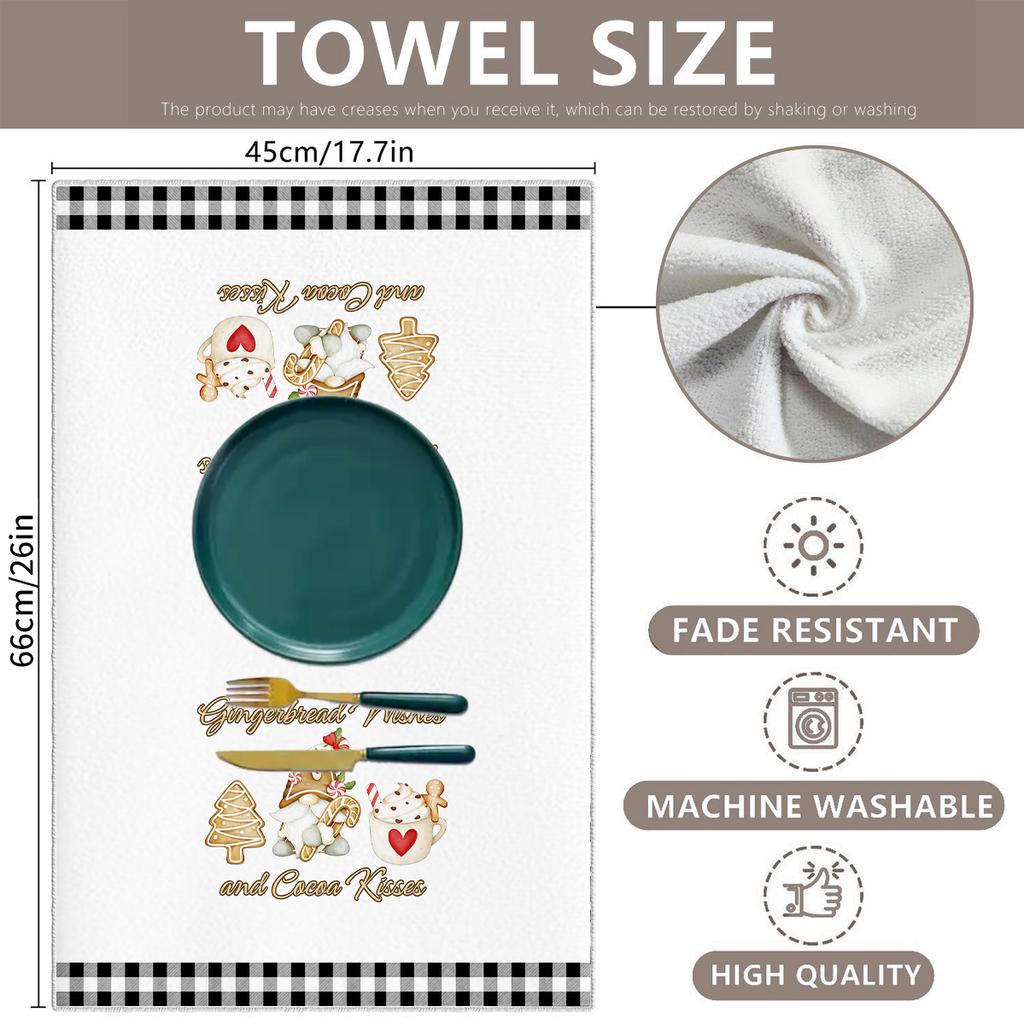 Weihnachtshandtücher sind neu im Herbst 2025, neue Feiertagshandtücher, Küchentücher, Reinigung täglicher Gebrauch