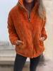 Women's Autumn/Winter Corduroy Stand-Up Collar Jacket with Long Sleeves & Pockets