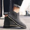 Martin Boots Men's 2025 New Men's Casual Thermal Cotton Boots Fashion Trend Chelsea Boots Leather Boots