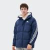 Adidas Puffy Down Jacket With Hood Men Outerwear Blue H20756