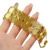 Luxury 3cm Middle Eastern Gold-Plated Copper Coin Bracelet - Bridal, Wedding, Birthday Jewelry Gift
