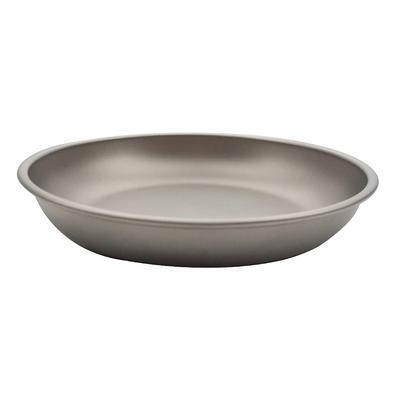 TITAN MANIA Titanplatte Mittel Leichtgewichtig Stilvoll Schale Erhältlich in 3 Größen Tablett, Größe, Geschirr, Camping, Geschirr, Tablett, Kompakt, Picknick, BBQ,