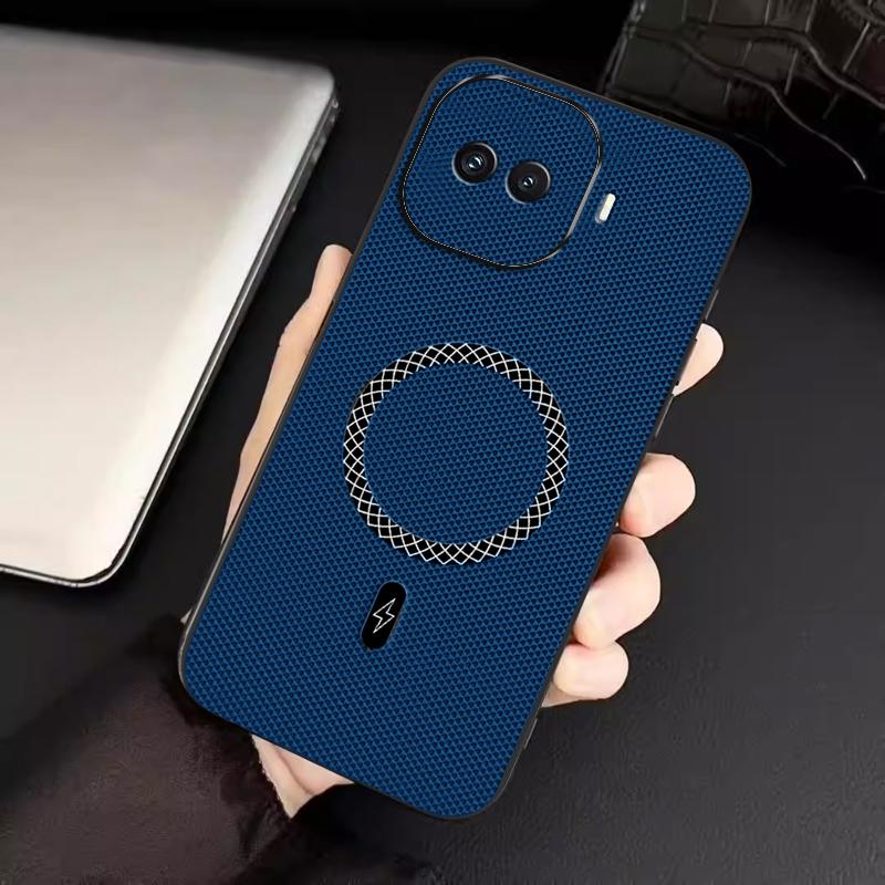 Biruiqu IQOO 15R New Ultra-thin Magnetic Leather Shock-absorbing Protective Phone Case
