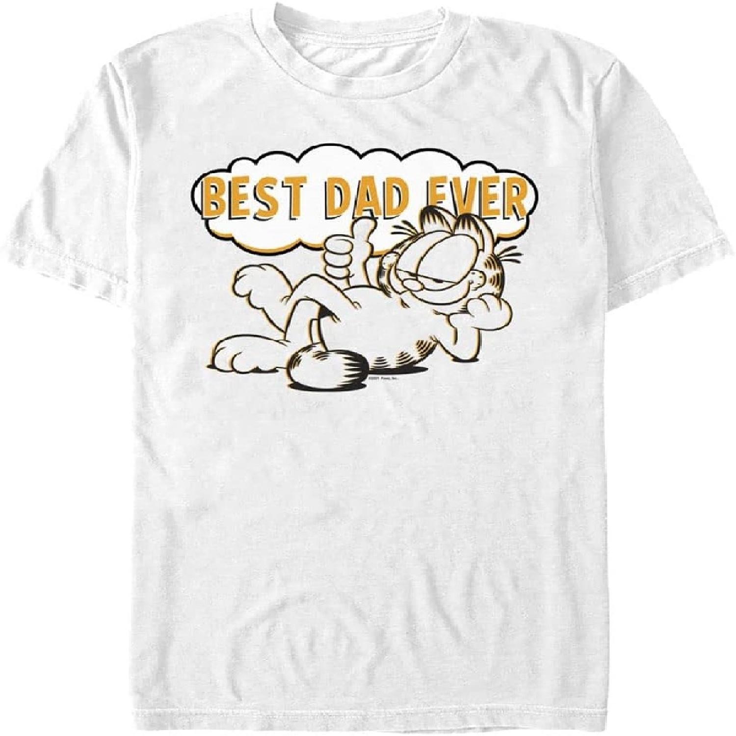 Nickelodeon Big & Tall Garfield Number One Dad Men s Tops Short Sleeve Tee Shirt S
