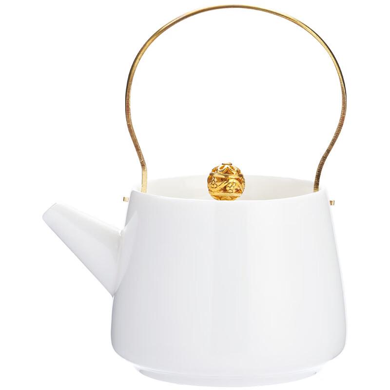 Zhinianhua Ceramic Teapot with Lifting Beam Handle