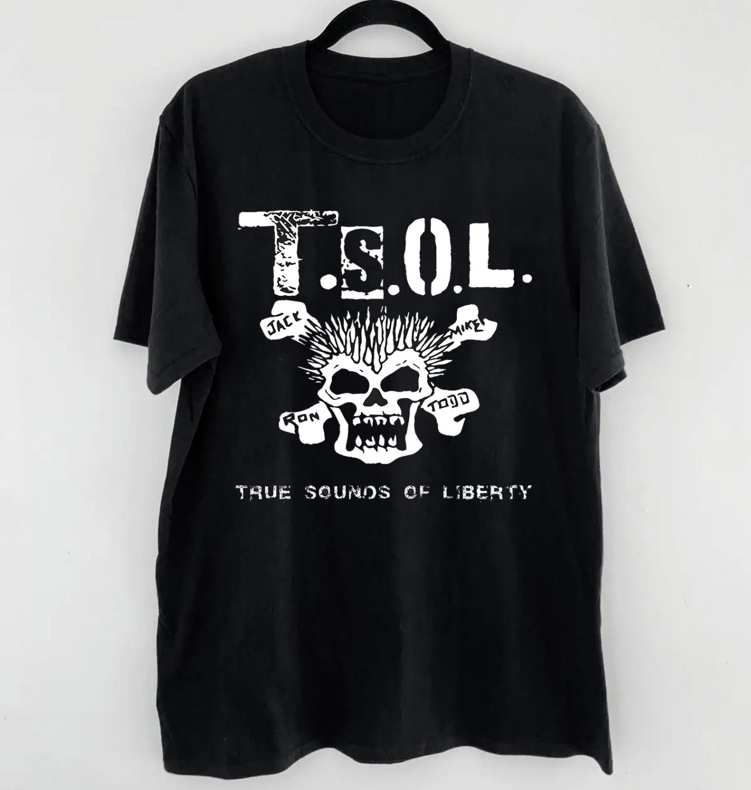 TSOL True Sounds of Liberty Shirt Classic Black Unisex S-5XL 1R0007 M