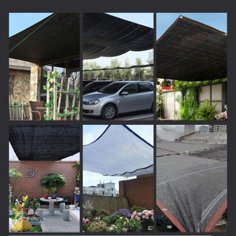 Außen Sonnenschutznetz Blumen Zucht Gewächshaus Schattierplane Auto Hof Balkon Sonnenschutznetze Einfach zu Installieren Reißfest Sonnenschutz