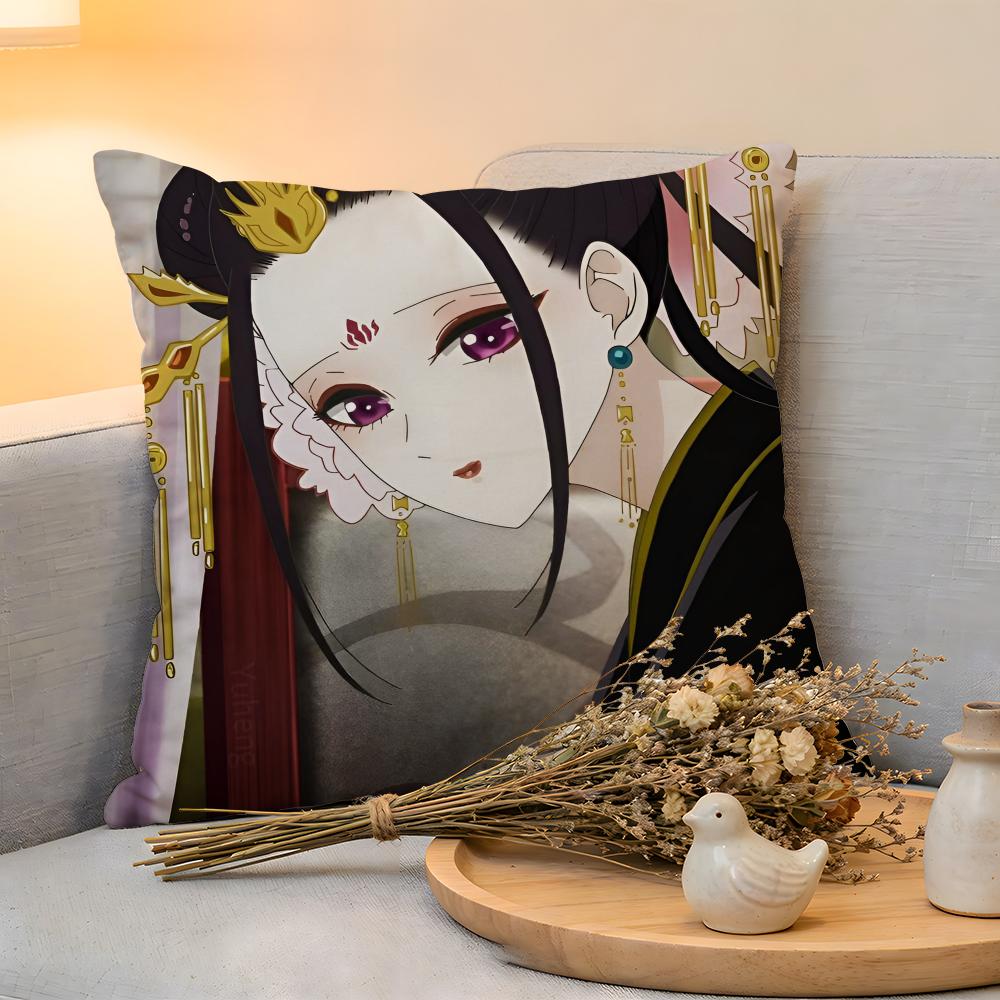 

Cushion Cover Linen SkinFriendly Soft Decorative Case for Sofa Home Decor Anime Koukyuu no Karasu Pillow cover 30x30 cm