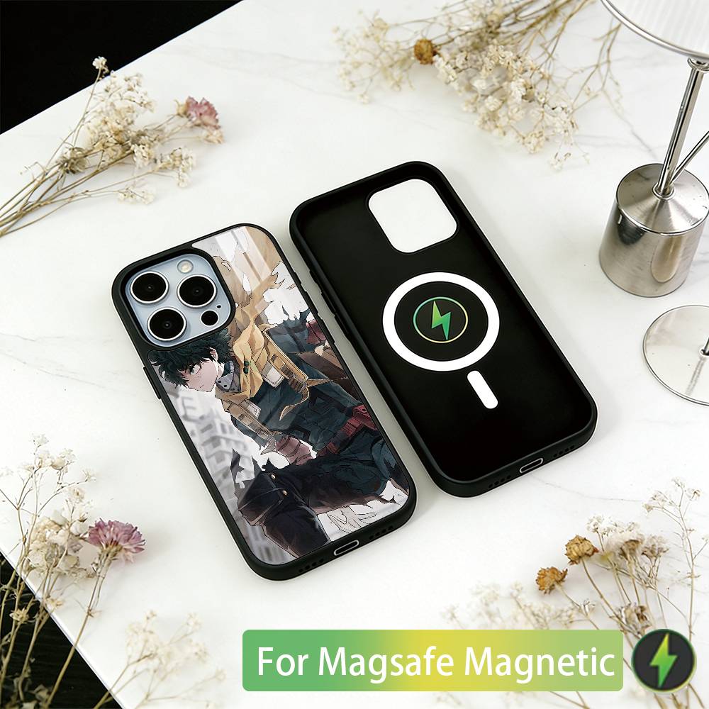 My Hero Academia Izuku Midoriya  Phone Case For iPhone17,16,15,14,13,12,11 Plus,Pro Magnetic with Magsafe Wireless Charging