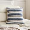 Luxury 3D Striped Jacquard Pillow Cover 45x45cm Soft Textured Cushion Case for Sofa Living Room Villa Home Decoration