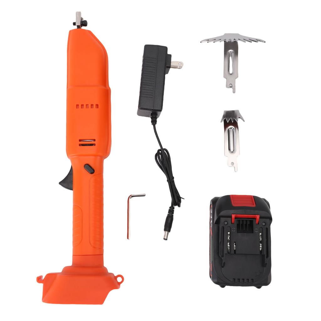 Cordless Tiller Cultivator 2500RPM Electric Hoe 1500mAh Battery Powered Rototiller for Lawn Gardening Soil Cultivation