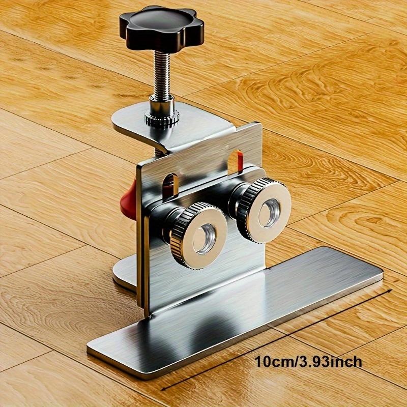 1pc Adjustable Stainless Steel Woodworking Cabinet Door Installation Locator, Multi-Functional 201 Stainless Steel Auxiliary Positioning Tool