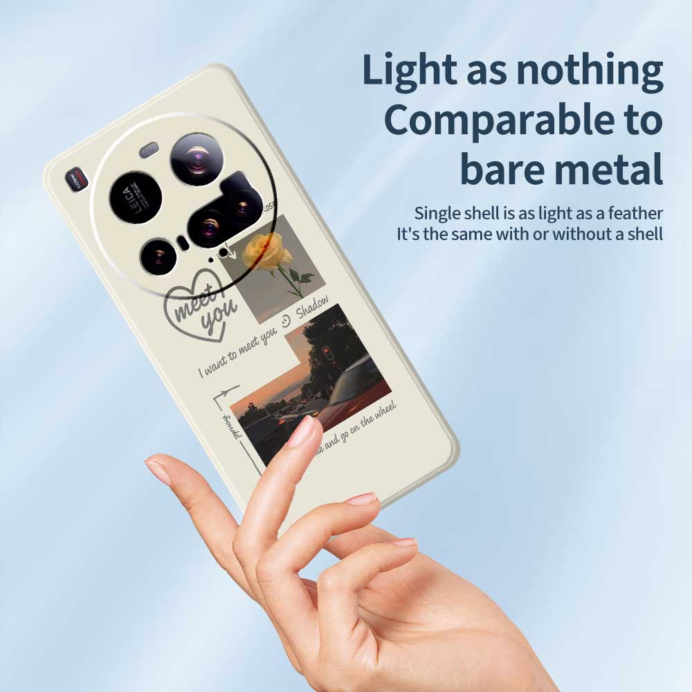 For Xiaomi 15 Ultra Case Meet You Photo Pattern Printing Straight Edge TPU Phone Back Cover