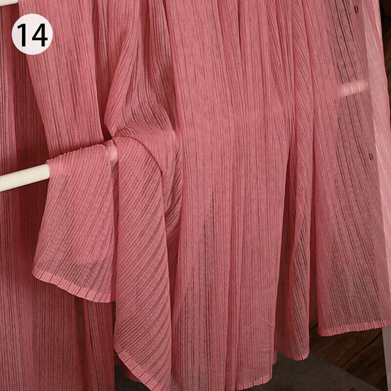 Organ Pleated Mesh Lace Fabric Crumpled Tulle Net Fabric Wedding Organ Skirt Dress Costume Curtains Handmade DIY Craft Material